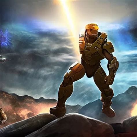 Dwayne Johnson In Halo Screenshot Stable Diffusion OpenArt