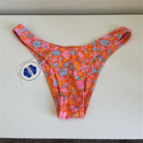 Dandelion Daze Vintage V Bikini Bottoms Depop