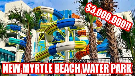 New 3 Million Waterpark Now Open In Myrtle Beach At The Landmark Oceanfront Resort Youtube