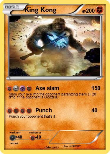 Pok Mon King Kong Axe Slam My Pokemon Card