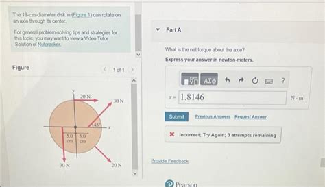 Solved The 19 Cm Diameter Disk In Figure 1 Can Rotate On Chegg