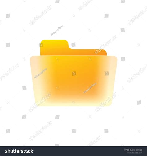 Folder Icon Yellow Filled Design Stock Vector (Royalty Free) 2120097911 ...