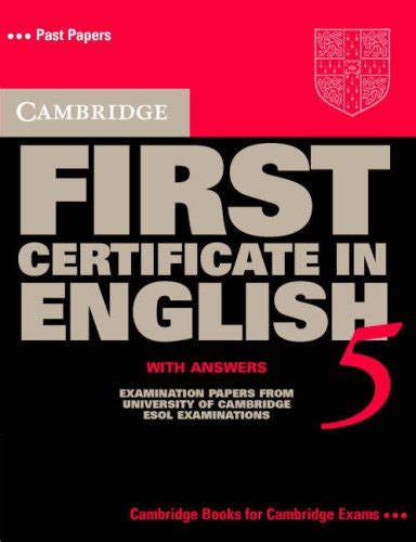 Cambridge First Certificate In English Student S Book With Answers