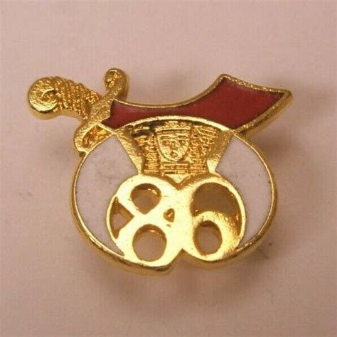 Murat Sphinx Shriners Vintage Small Tie Tack Lapel Pin Mason