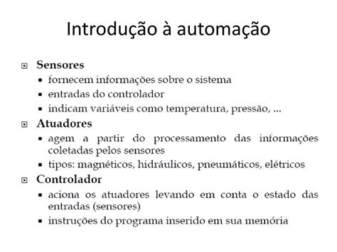 Automa O Da Produ O Introdu O Ppt Carregar