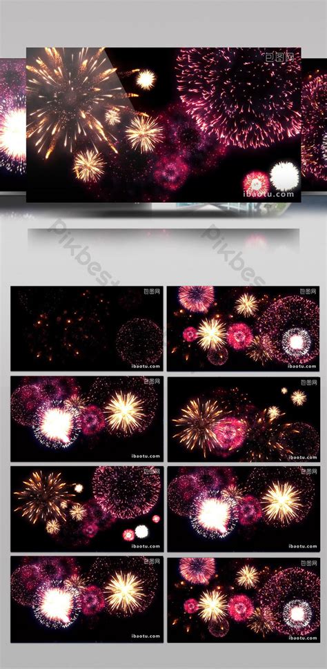 HD gorgeous firework explosion effect video | Video MP4 Free Download - Pikbest