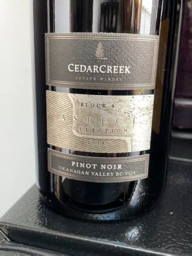 Cedar Creek Estate Winery Block Aspect Collection Pinot Noir Vivino Us