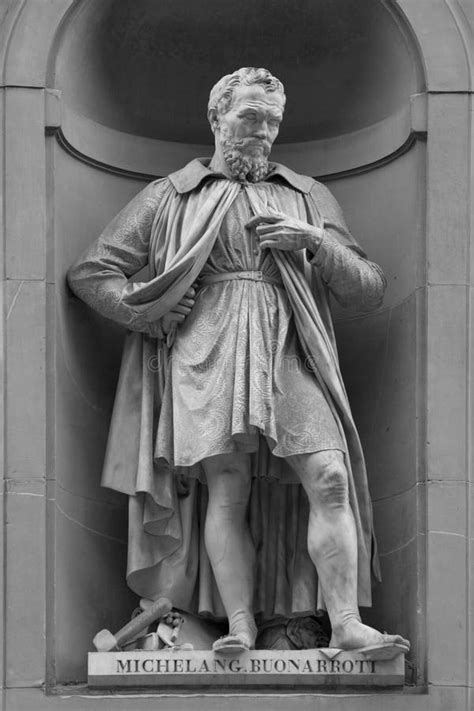 Statue of Michelangelo stock image. Image of landmark - 80328537