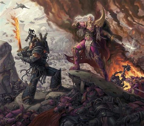 Ferrus Vs Fulgrim Warhammer 40k Artwork Warhammer 40k Warhammer Art