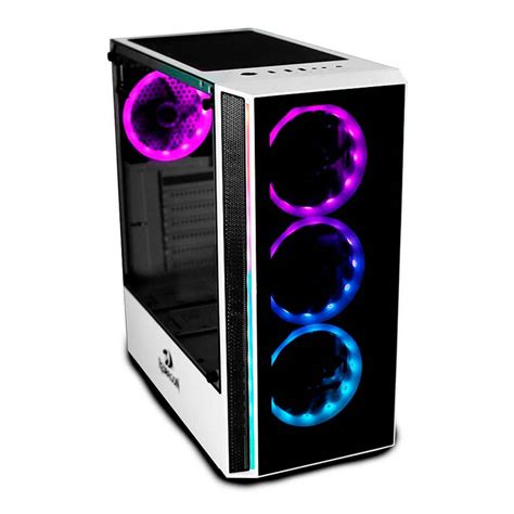Gabinete Pc Gamer Branco - Gabinete Gamer Redragon Grapple Branco RGB, GC-607WH - PATOLOCO