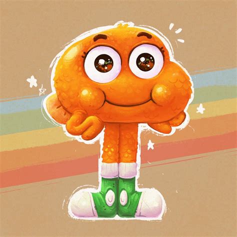 Darwin fanart by me! 💚🧡 : r/gumball