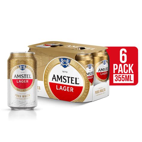 Cerveza Amstel En Lata Six Pack X Ml Frigo Market El Establo