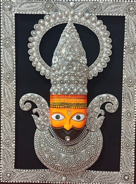 Khatu Shyam Ji 3d Embossed Handmade Painting With Frame Etsy Uk Artofit