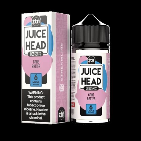 Juice Head 100ml Cake Batter E Liquid Flavor And Vaping Equipment Blue Diamond Vapors