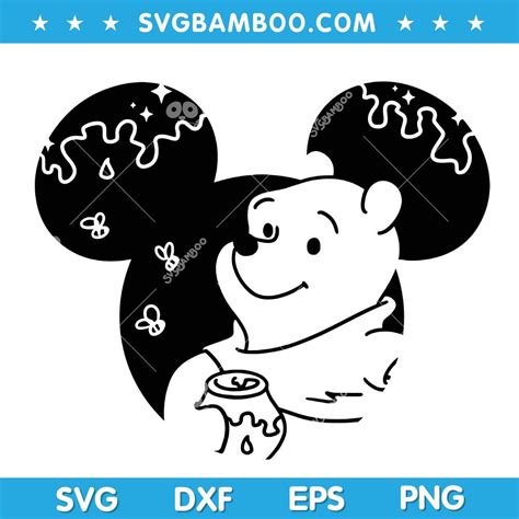 Winnie Pooh Disney Mickey Ears Svg Disneyland Ears