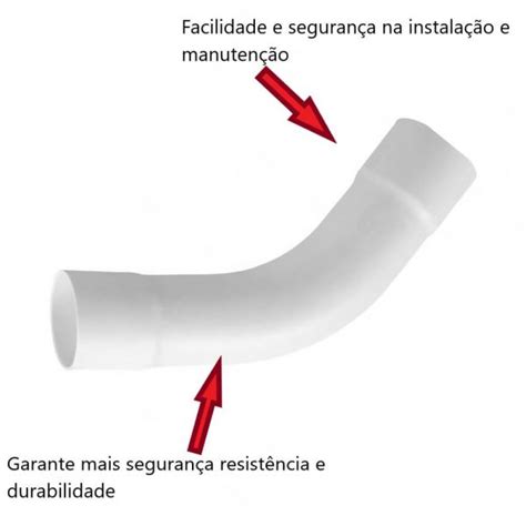 Curva 45 Longa Para Esgoto DN100mm Fortlev