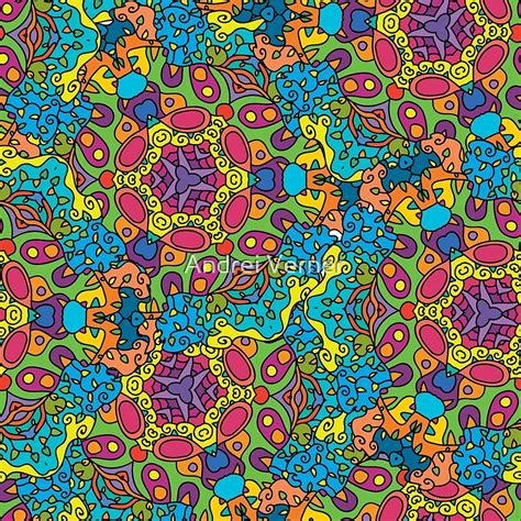 Psychedelic Lsd Trip Ornament 0006 By Andrei Verner Redbubble