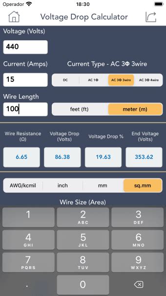 Voltage Drop Calculator. for iPhone - Download