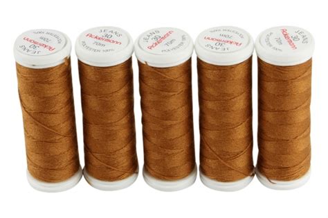 ACKERMANN JEANS Nähgarn Pack 5x 70m Stärke 30 FARBE 0816 dunkles Beige