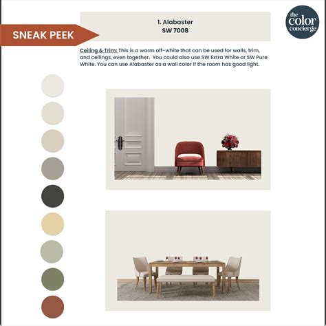 Sherwin-Williams Alabaster Color Palette Guide | Color Concierge – The ...