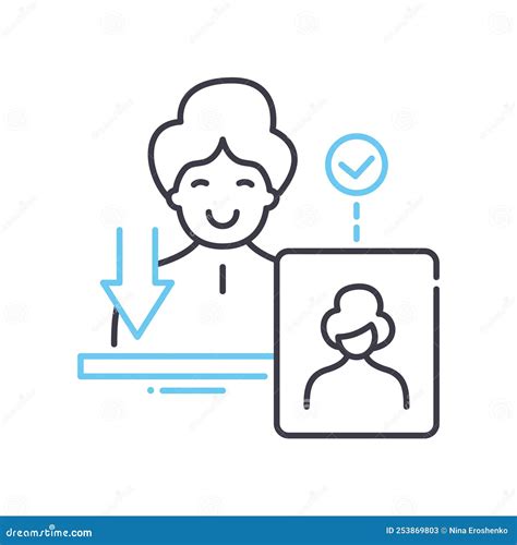 Scanning Line Icon, Outline Symbol, Vector Illustration, Concept Sign