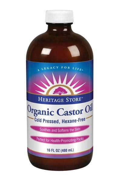 Heritage Products Organic Castor Oil 16 Oz