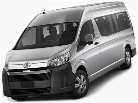 D Toyota Hiace Commuter Model Turbosquid