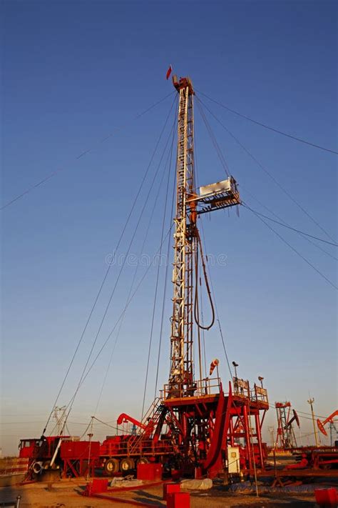 Oil drilling equipment stock image. Image of exploration - 311337935