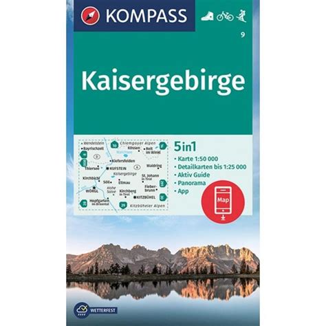 Kaiser Mountains | Kompass hiking map 9