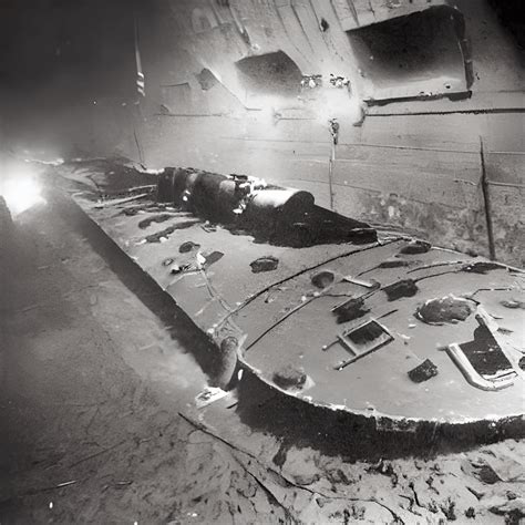 Submarine Under the Sea by the Titanic Wreckage · Creative Fabrica