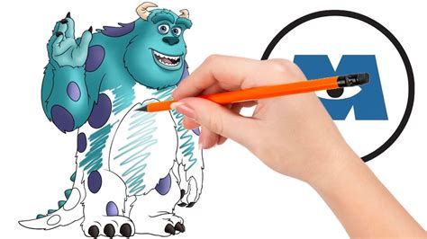 How To Draw James P Sullivan Sulley From Monsters Inc