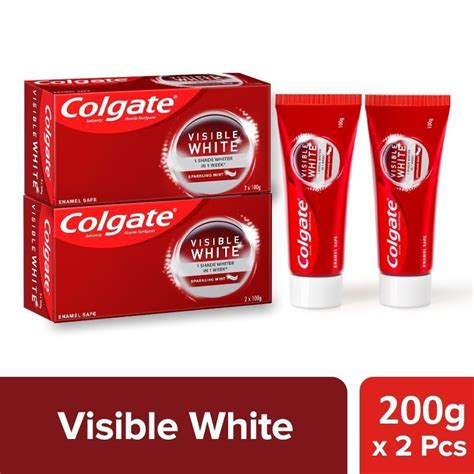 Buy Colgate Visible White Toothpaste Teeth Whitening Stain Removal