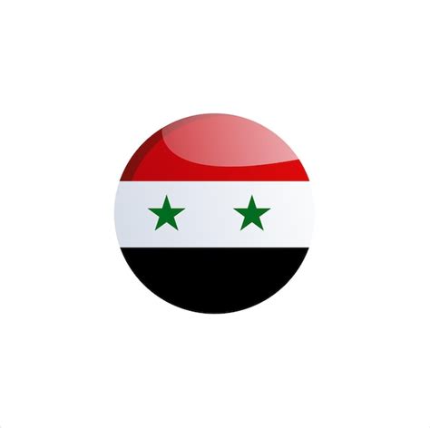 Premium Vector | Syria flag illustratiun logo vector