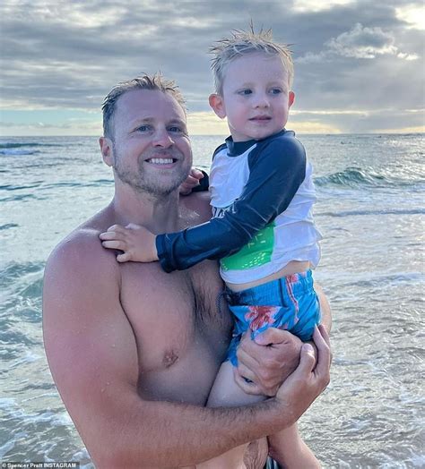 Heidi Montag Shows Off Her Baby Bump In A Red Bikini While Kissing