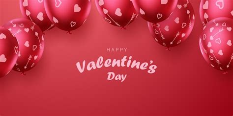 Premium Vector Happy Valentine S Day Poster Or Voucher Design With