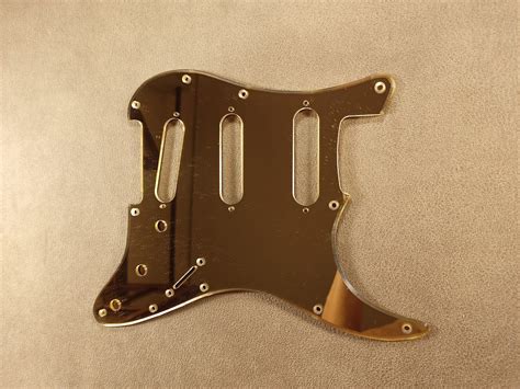 Hole Gold Mirror Acrylic Pickguard For Us Mex Fender Etsy