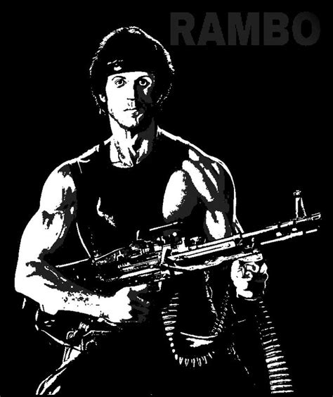 Rambo Fan Made Poster Stallone Movies Action Movies Sylvester Stallone