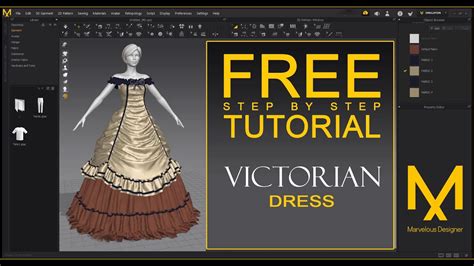 Free Complete Tutorial Of Victorian Dress Marvelous Designer Clo3d