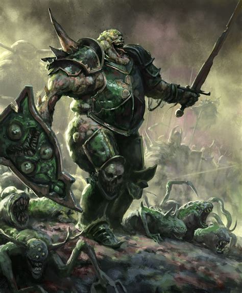 Artstation Nurgle Warrior Dan Farin Warhammer Fantasy Roleplay Warhammer Fantasy