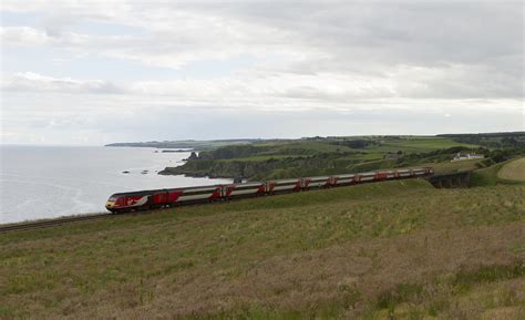 Class 43 Hst Of Vt Between Stonehaven And Portlethen