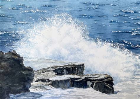 Crashing Wave” Painting By Irina Kurganskaya Saatchi Art