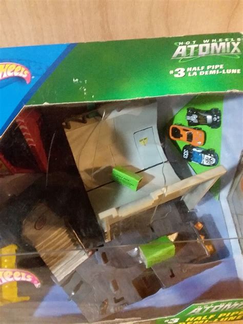 Rare Hot Wheel Atomix Set 3 Half Pipe 2003 New In Box Ebay