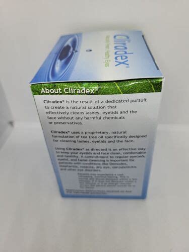 Cliradex Eyelid Facial Cleansing Towelettes X24 Exp 62025 Newboxed Ebay