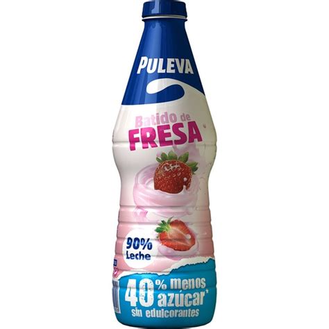 Batido De Fresa 90 De Leche Sin Gluten Botella 1 L PULEVA