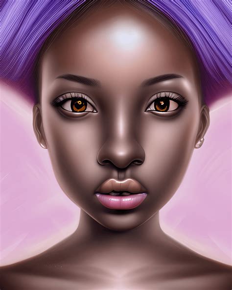 Fantasy Black Female Doll Graphic · Creative Fabrica