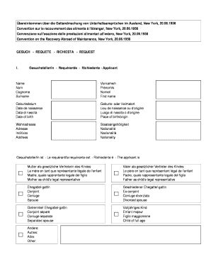 Fillable Online Bfm Admin Gesuchsformular Dfie Fr Vertragsstaaten Des