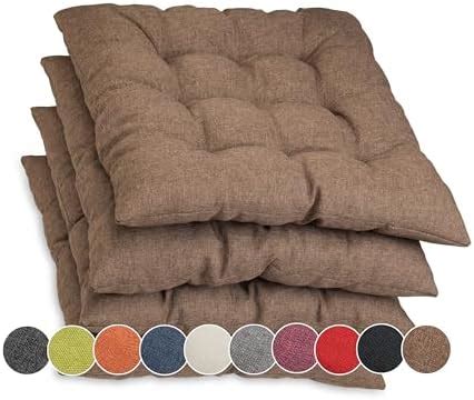 Sunnypillow Lot De Coussins De Chaise Avec Rubans X Cm