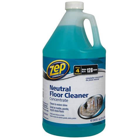 Zep 128 Oz Neutral Floor Cleaner Case Of 4 Zuneut128 The Home Depot