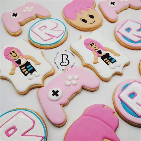 Roblox Birthday Decorated Cookies Roblox Cookie Favors Etsy