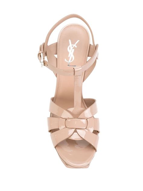 Saint Laurent Classic Tribute 105 Sandals Neutrals Farfetch